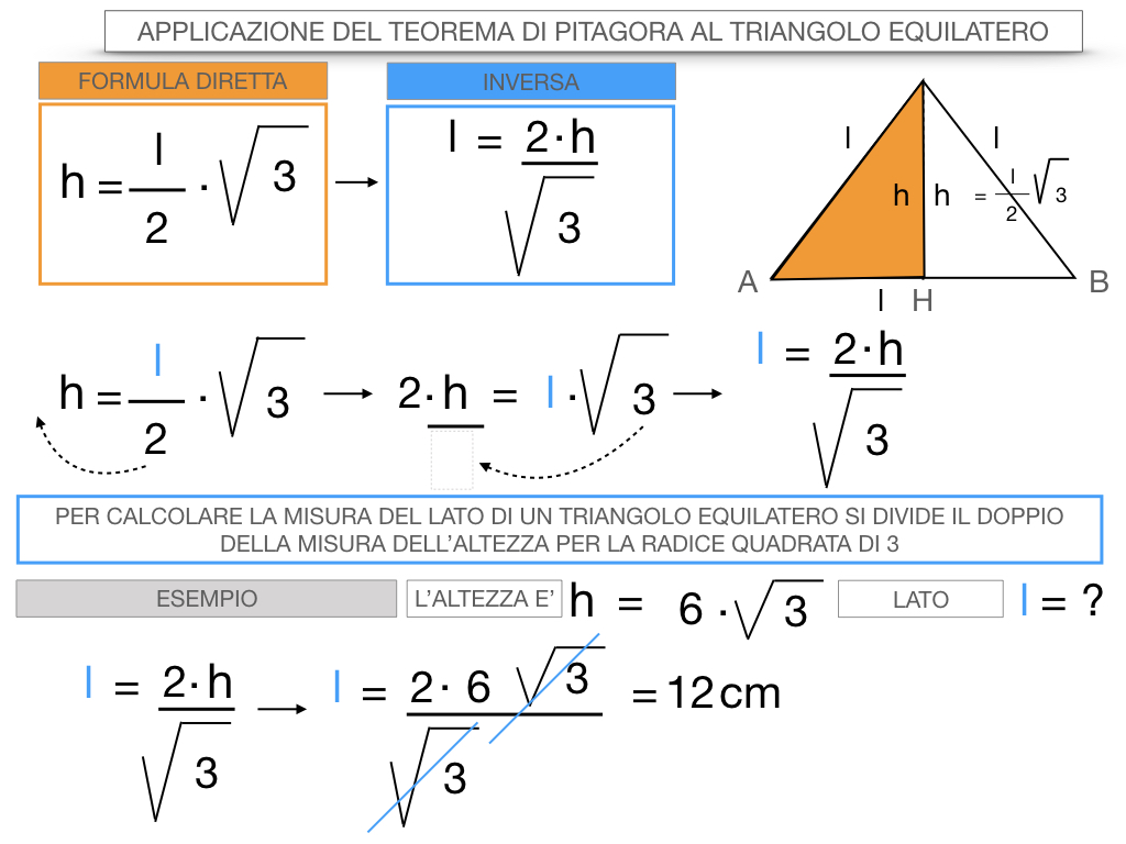 19. APPLICAZIONE DEL TEOREMA DI PITAGORA AL TRIANGOLO EQUILATERO_SIMULAZIONE.086